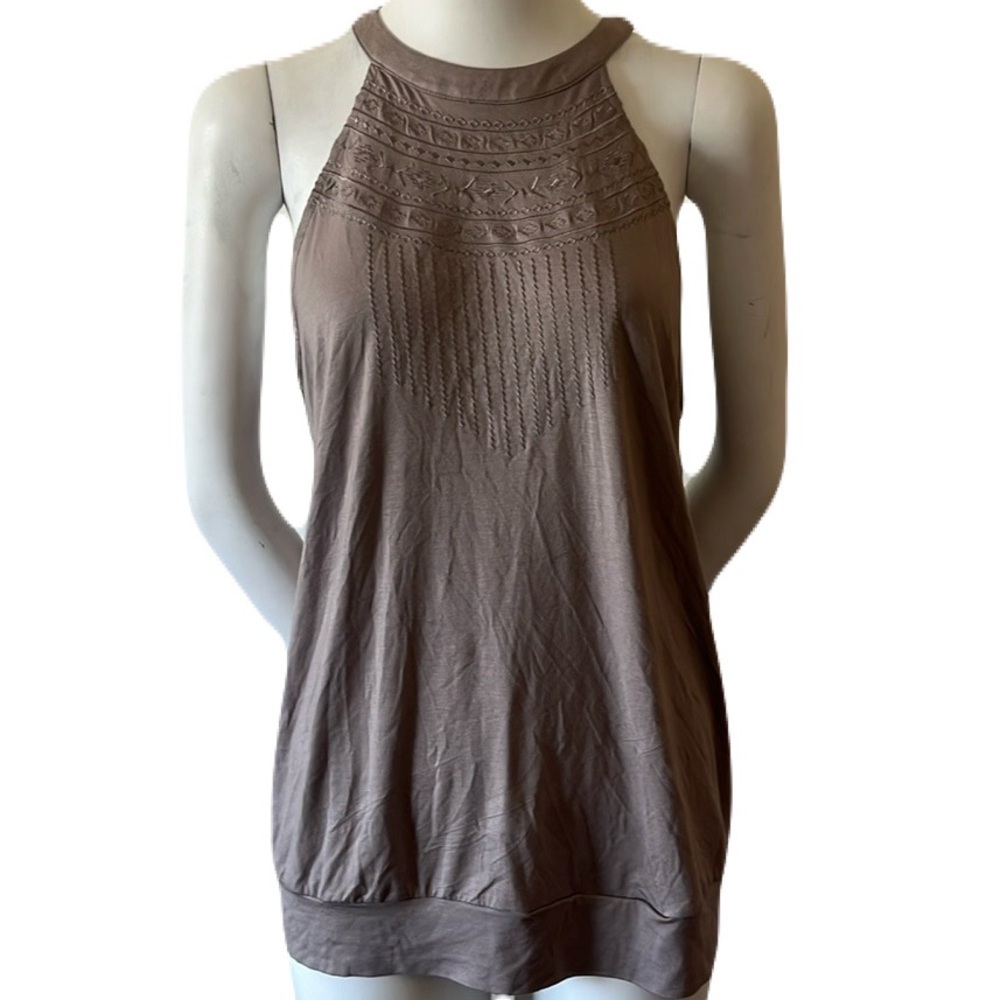 Cable gauge Halter Neck Embroidery Top Size XL New With Tag